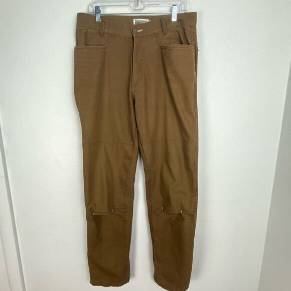 Bearded Goat Khaki Denim Pants Mens 34 Heavy Cotton Outdoor Adventure Athleisure - Picture 1 of 13